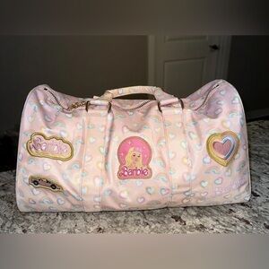 Stoney Clover Lane Pink Heart and Rainbow Travel Bag